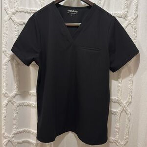 Mandala Women’s Black Scrub Top